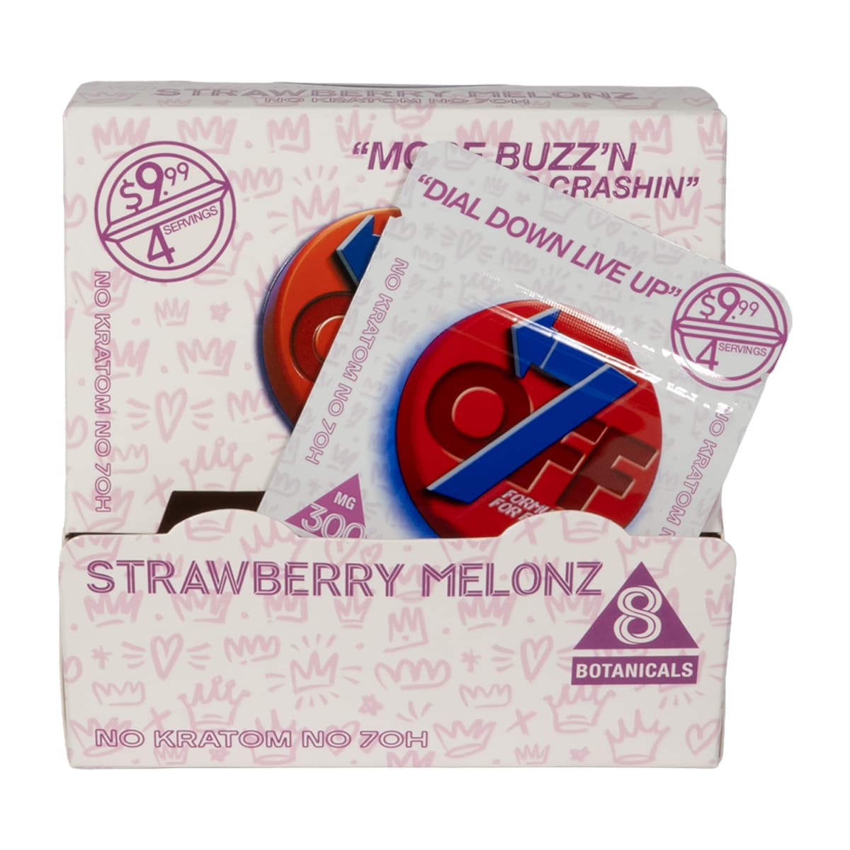 OFF7 Botanical Blend 2pk 300mg Tablets - Strawberry Melonz (20ct Display)