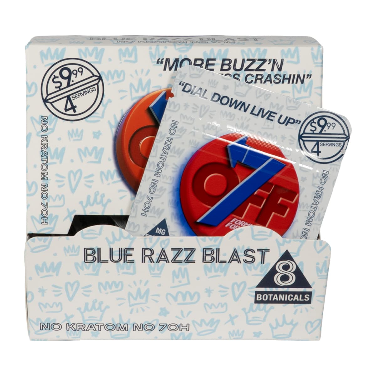 OFF7 Botanical Blend 2pk 300mg Tablets - Blue Razz Blast (20ct Display)
