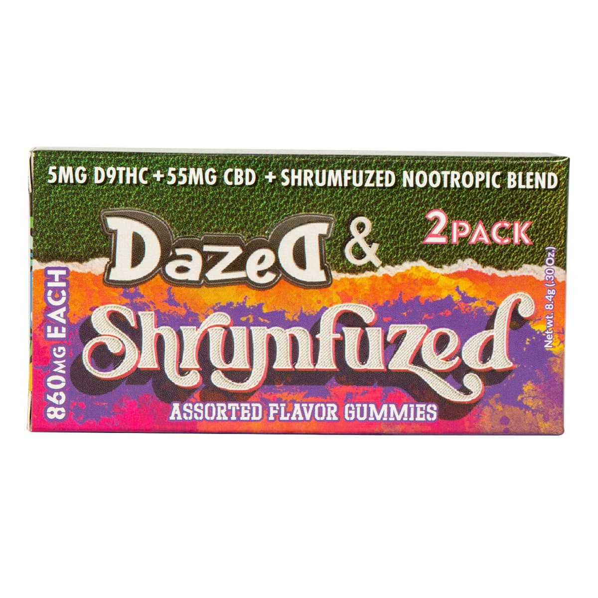 Dazed & Shrumfuzed Gummy 8600mg - 2 Pack Assorted (20ct Display)