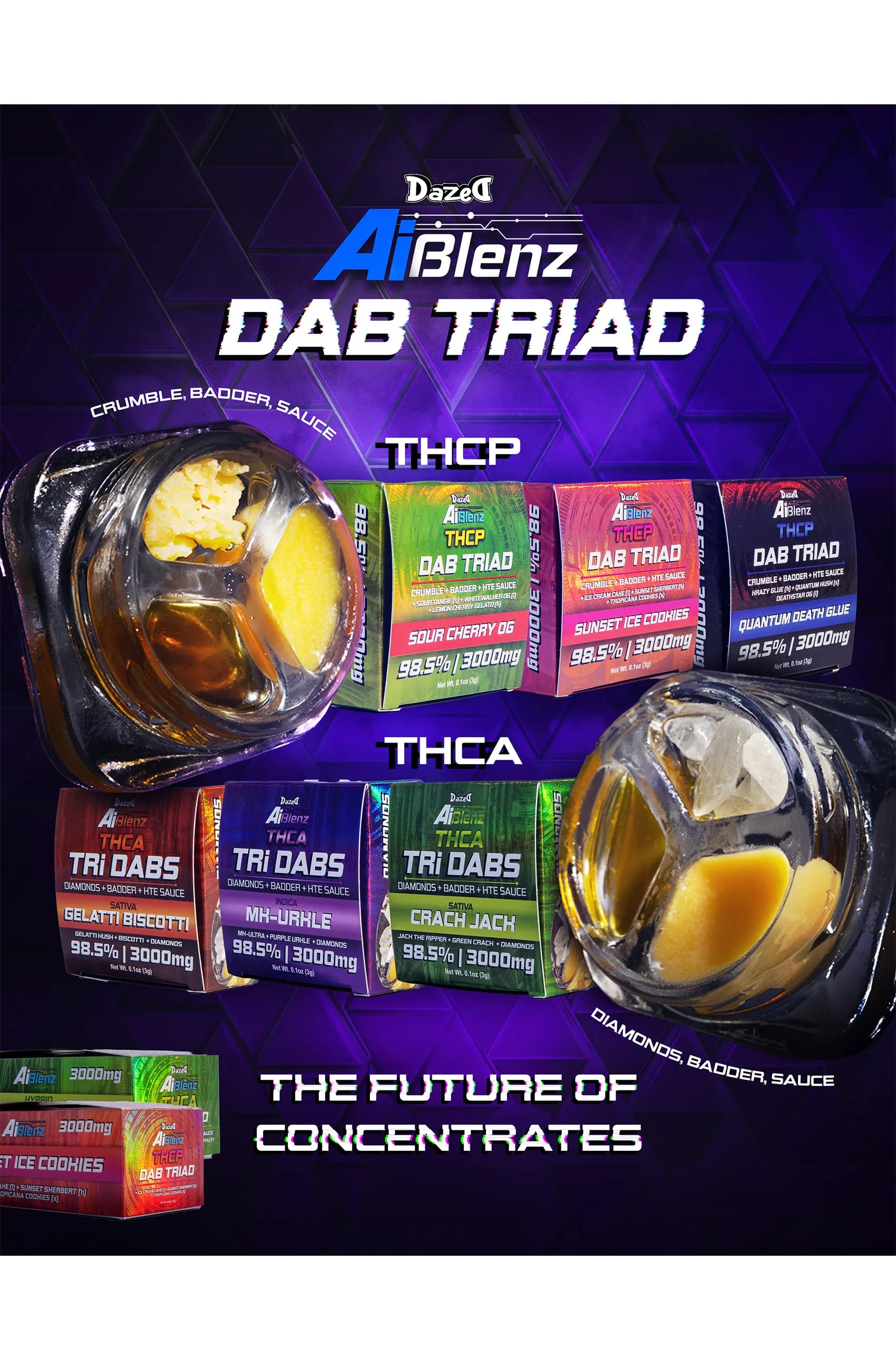 Marketing Sheet 103 - AI Blenz THCA/THCP Dab Triad
