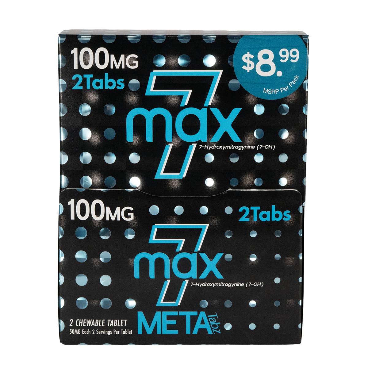 Meta Tabz 7MAX 2pk 100mg  Tablets - Blue Razz (25ct Display)