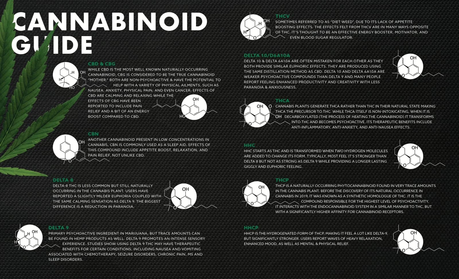Hedy cannabinoid quick-reference guide