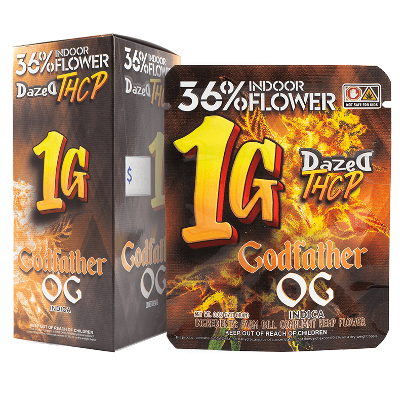 1g 24ct Flower Dispenser - Godfather OG THCP