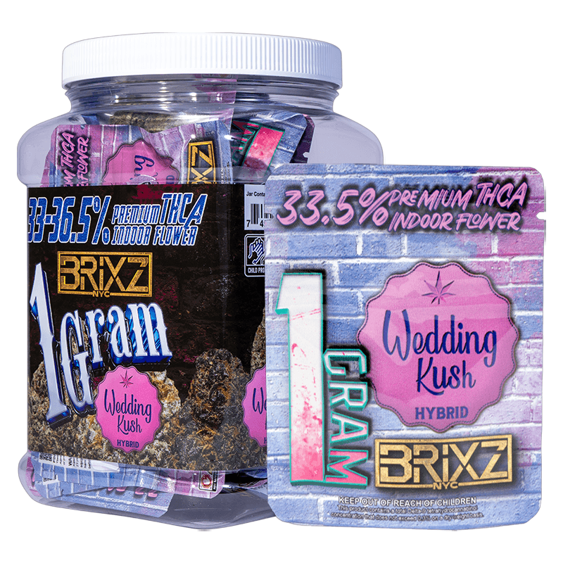 1g 30ct Brixz Flower Dispenser - Wedding Kush THCA