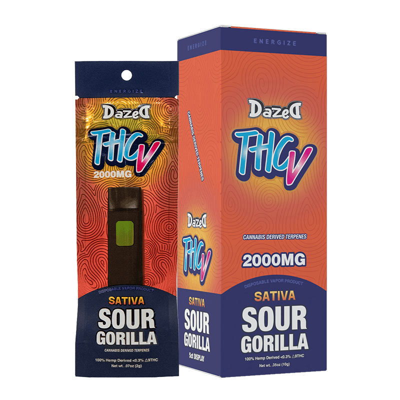 2g Disposable - Sour Gorilla THCV (5ct Shipper)