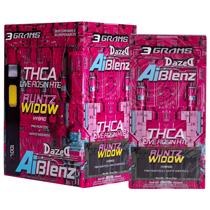 3g Disposable - Runtz Widow AI Blenz THCA (5ct Shipper)