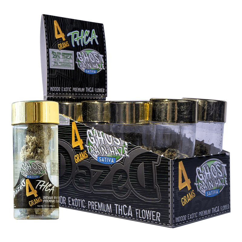 4g 8ct Flower Jar Dispenser - Ghost Train Haze THCA