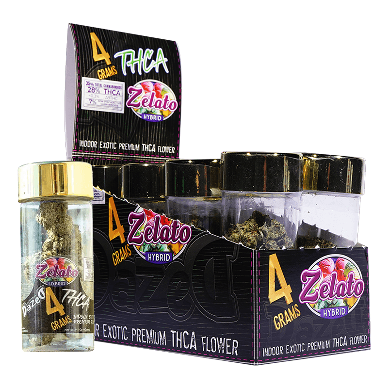 4g 8ct Flower Jar Dispenser - Zelato THCA