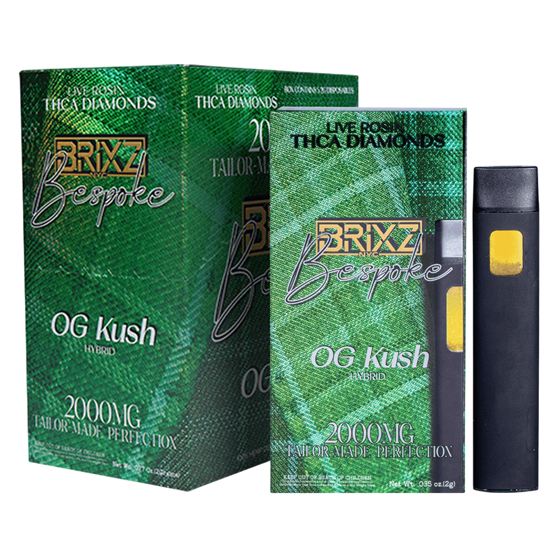 Brixz Bespoke 2g Disposable - OG Kush THCA (5ct Shipper)