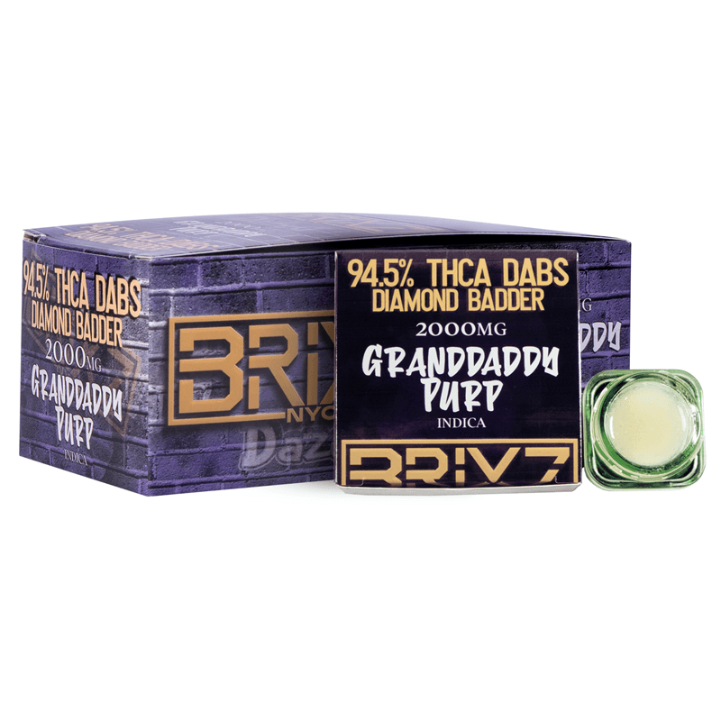 Brixz Dabs 2g - Granddaddy Purp THCA (4ct Shipper)