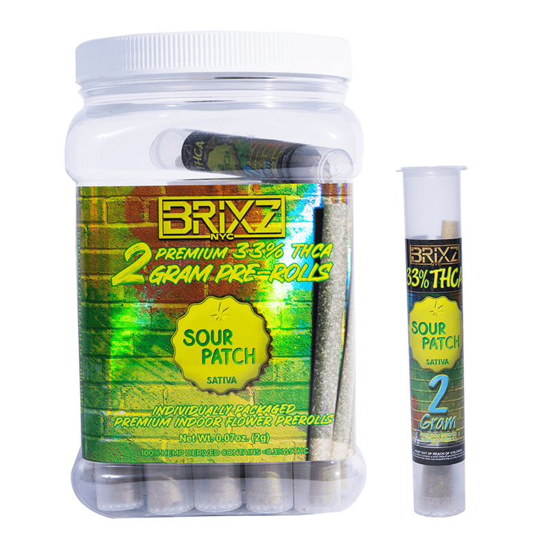Brixz Preroll 2g - Sour Patch THCA (30ct Display)