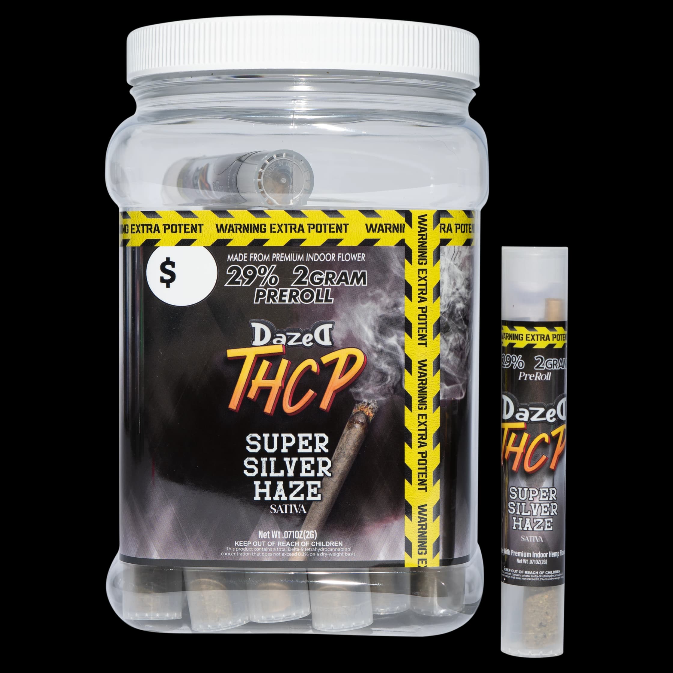 Preroll 2g - Super Silver Haze THCP (30ct Display)
