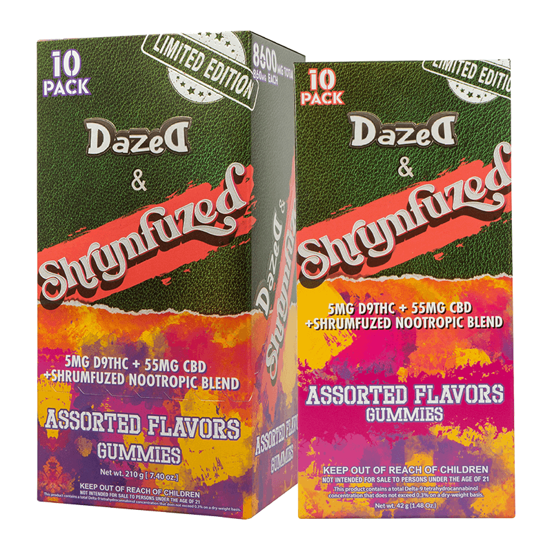 Dazed & Shrumfuzed Gummy 8600mg - 10 Pack Assorted (5ct Display)