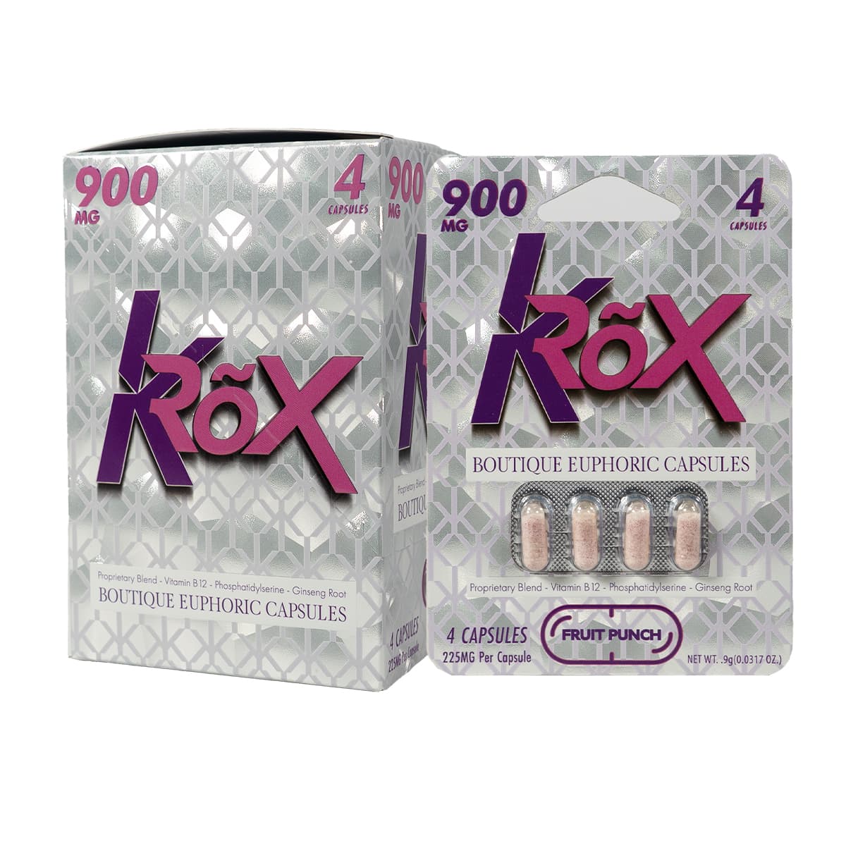 KROX 4pk 900mg Tablets - Fruit Punch (5ct Display)