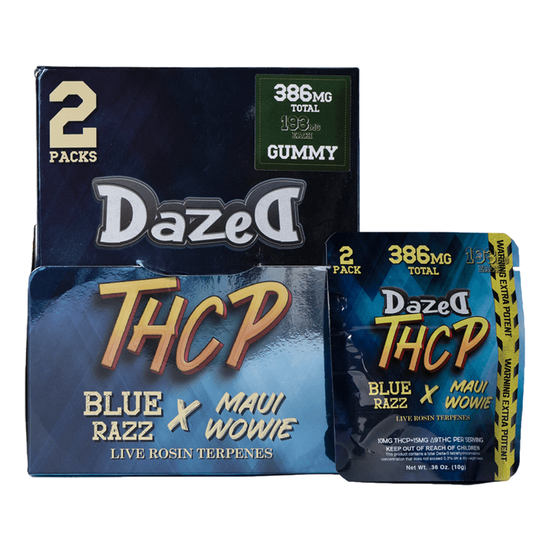 Gummy 193mg Sample Dispenser - 2 Pack Blue Razz THCP (30ct Dispenser)