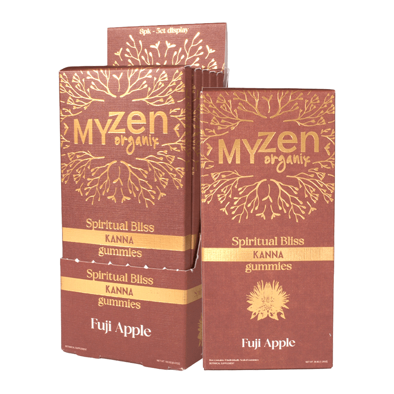 MyZen 8pk 125mg Spiritual Bliss Gummy - Fuji Apple (5ct Display)