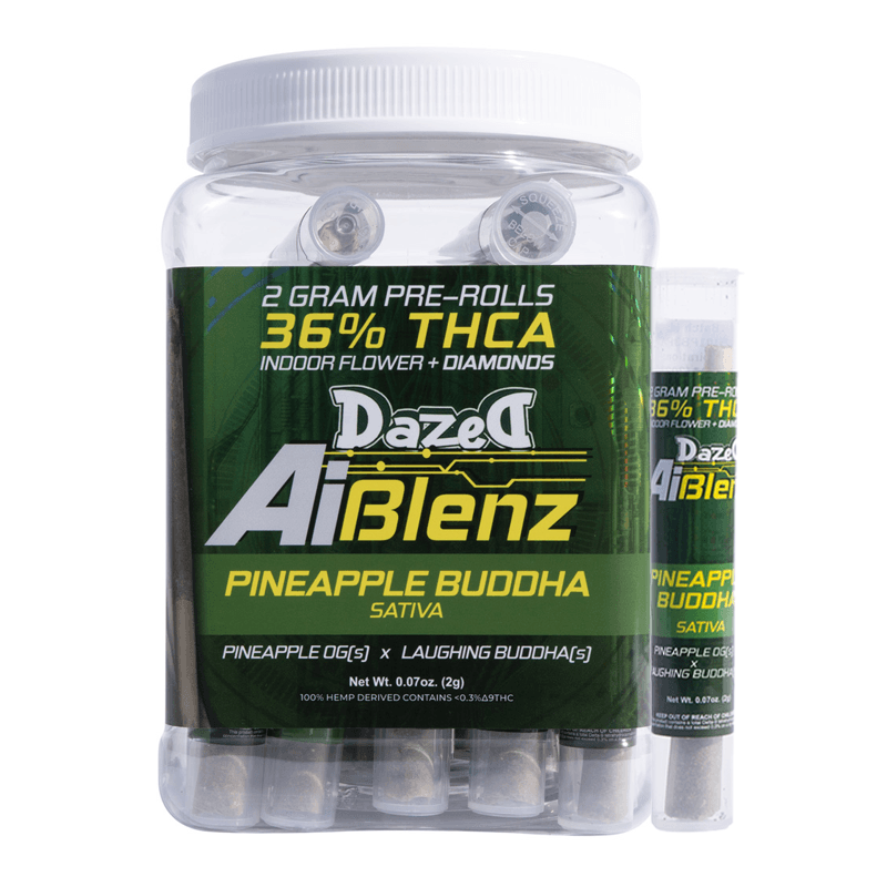 Preroll 2g - Pineapple Buddah AI Blenz THCA (30ct Display)