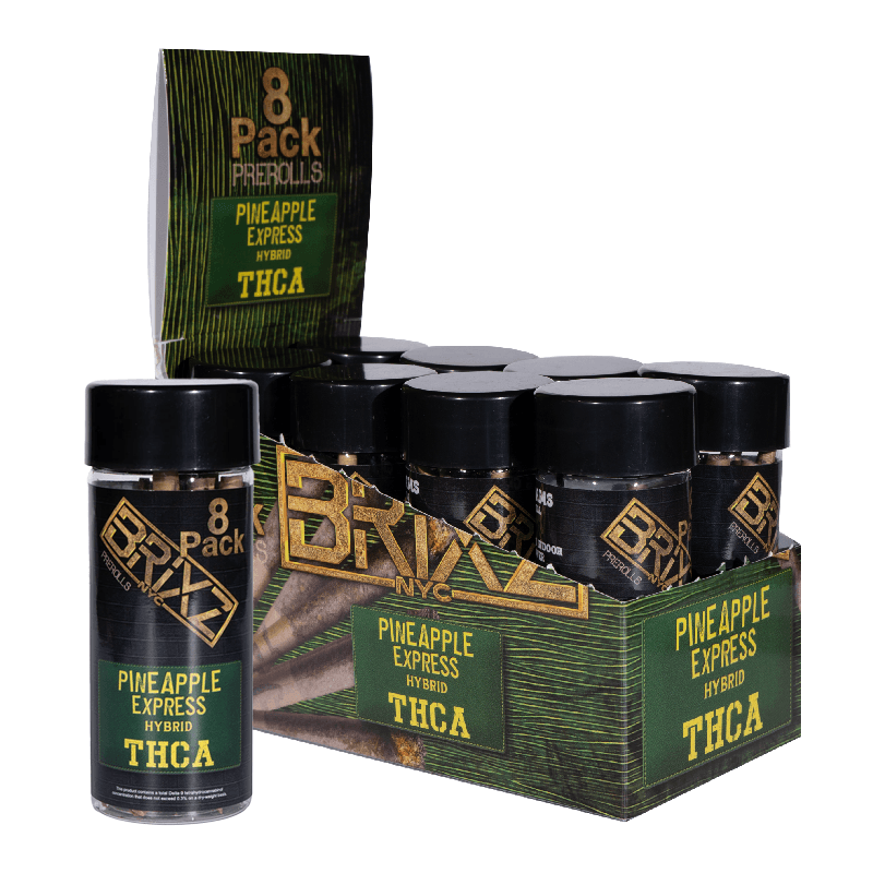 Preroll 8pk - Pineapple Express Brixz THCA (8ct Shipper)