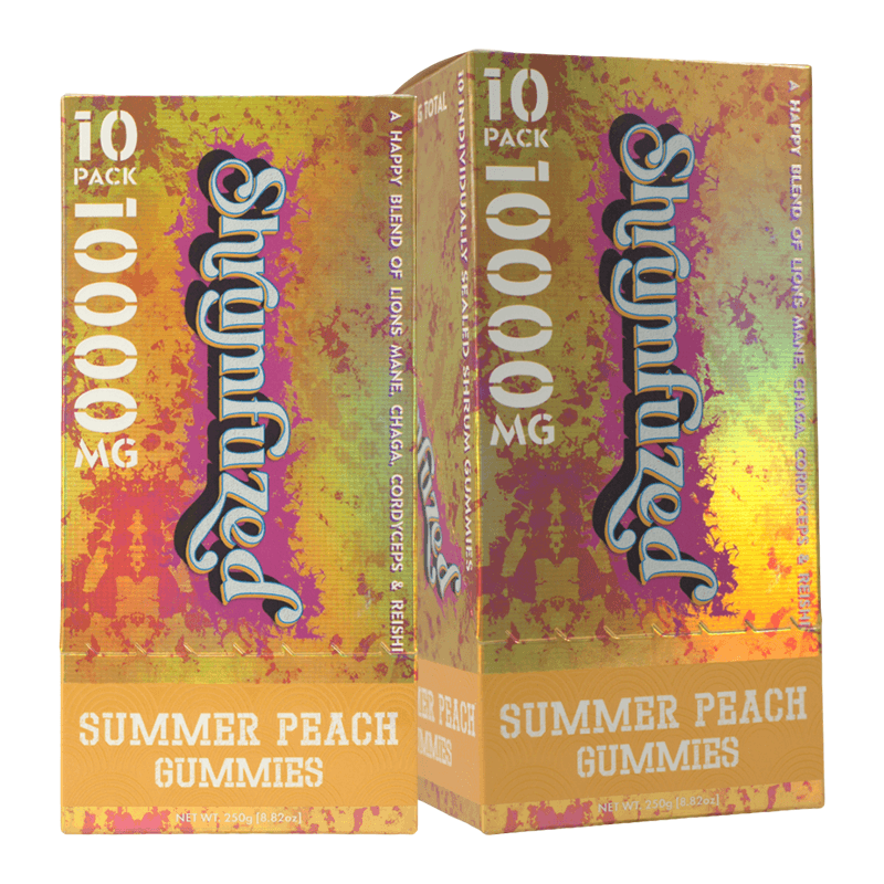 Shrumfuzed 10pk Gummies 1000mg - Summer Peach (5ct Shipper)