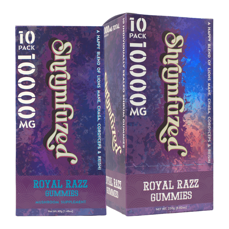 Shrumfuzed 10pk Gummies 1000mg - Royal Razz (5ct Shipper)