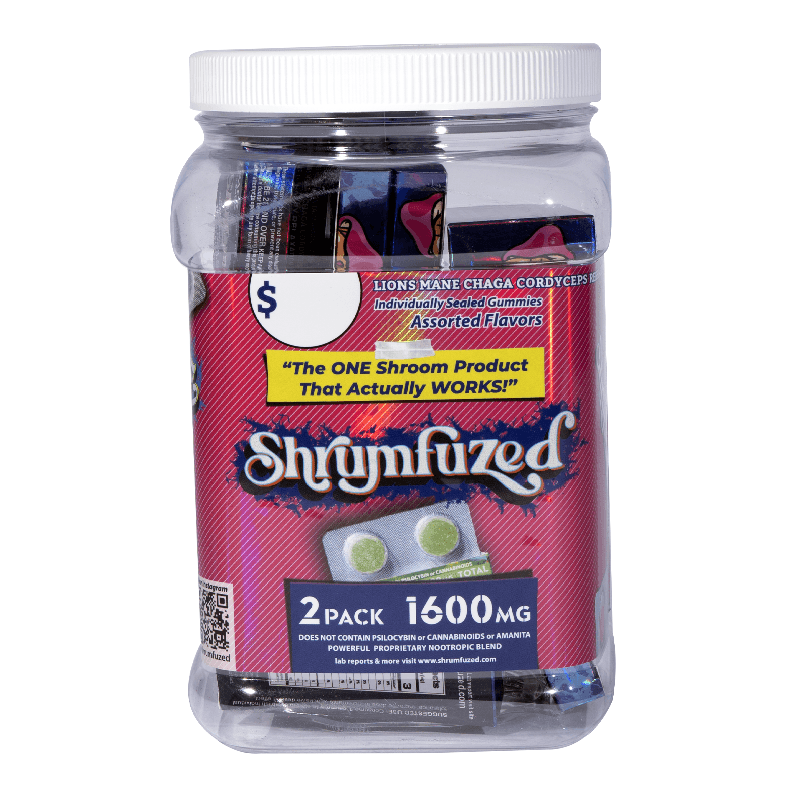 Shrumfuzed 2pk Assorted Flavors (20ct Tub)