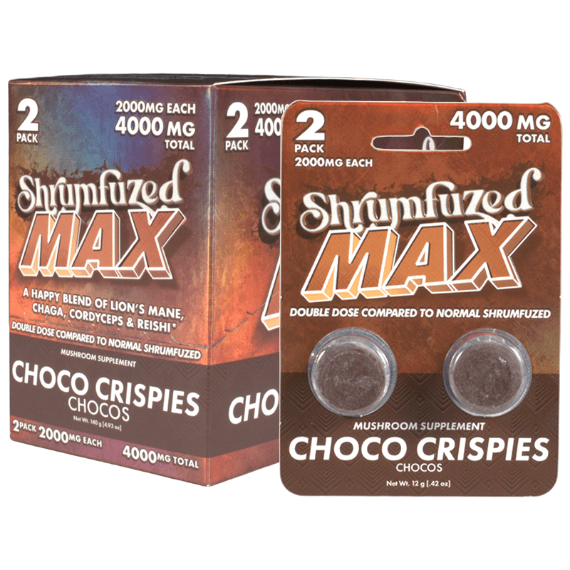 Shrumfuzed MAX 2pk Chocolates 2000mg - Choco Crispies (10ct Display)