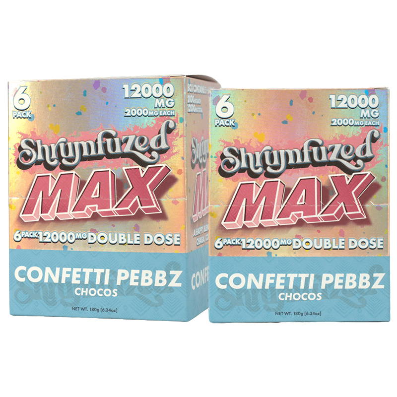 Shrumfuzed MAX 6pk Chocolates 2000mg - Confetti Pebbz (5ct Display)