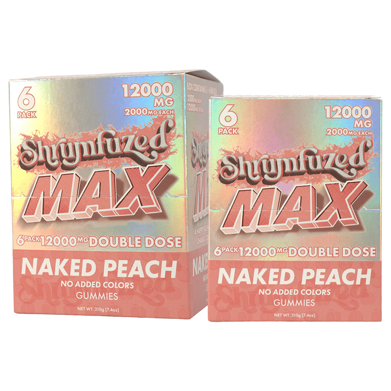 Shrumfuzed MAX 6pk Gummies 2000mg - Naked Peach (5ct Display)