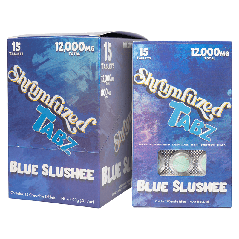 Shrumfuzed Tabz 15pk Tablets 800mg - Blue Slushee (5ct Display)