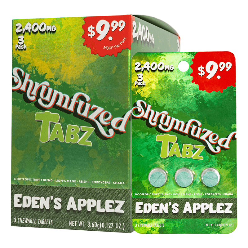 Shrumfuzed Tabz 3pk Tablets 800mg - Edenz Applz (10ct Display)